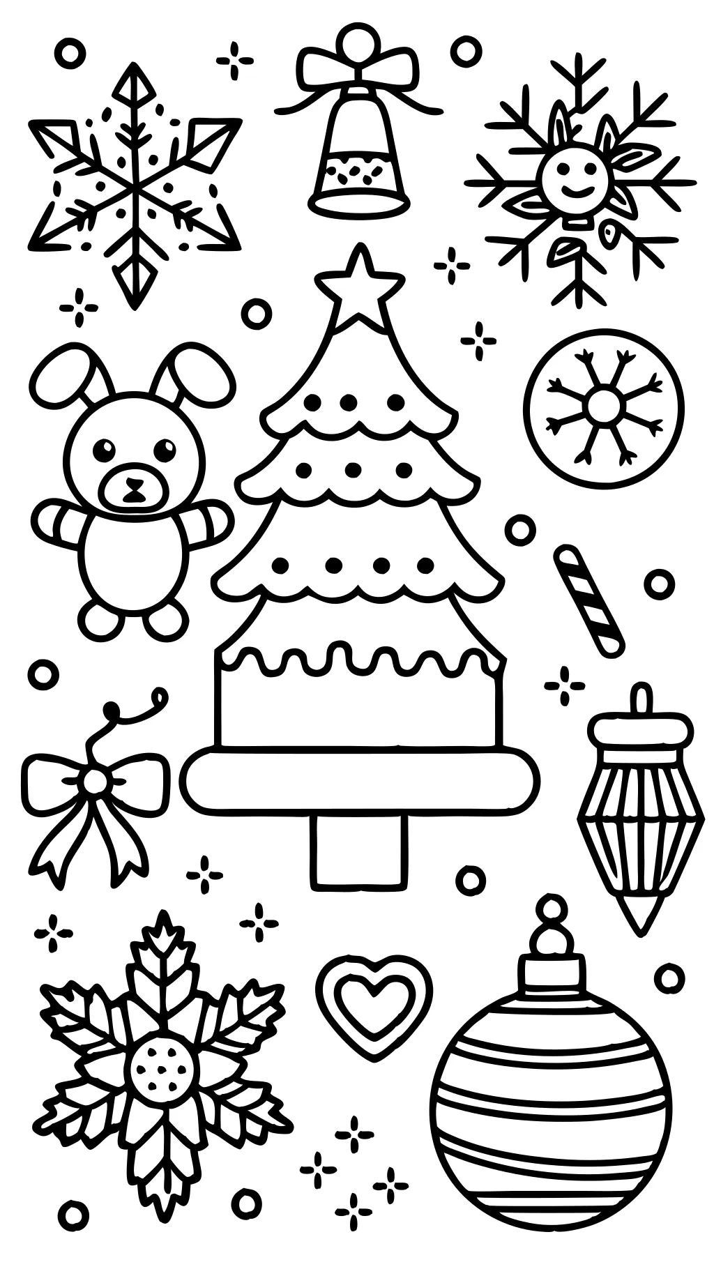 pages de Noël gratuites à colorer